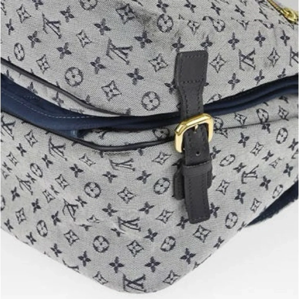 LOUIS VUITTON 100% Authentic Blue Monogram Mini Lin Sac A Langer Diaper Bag